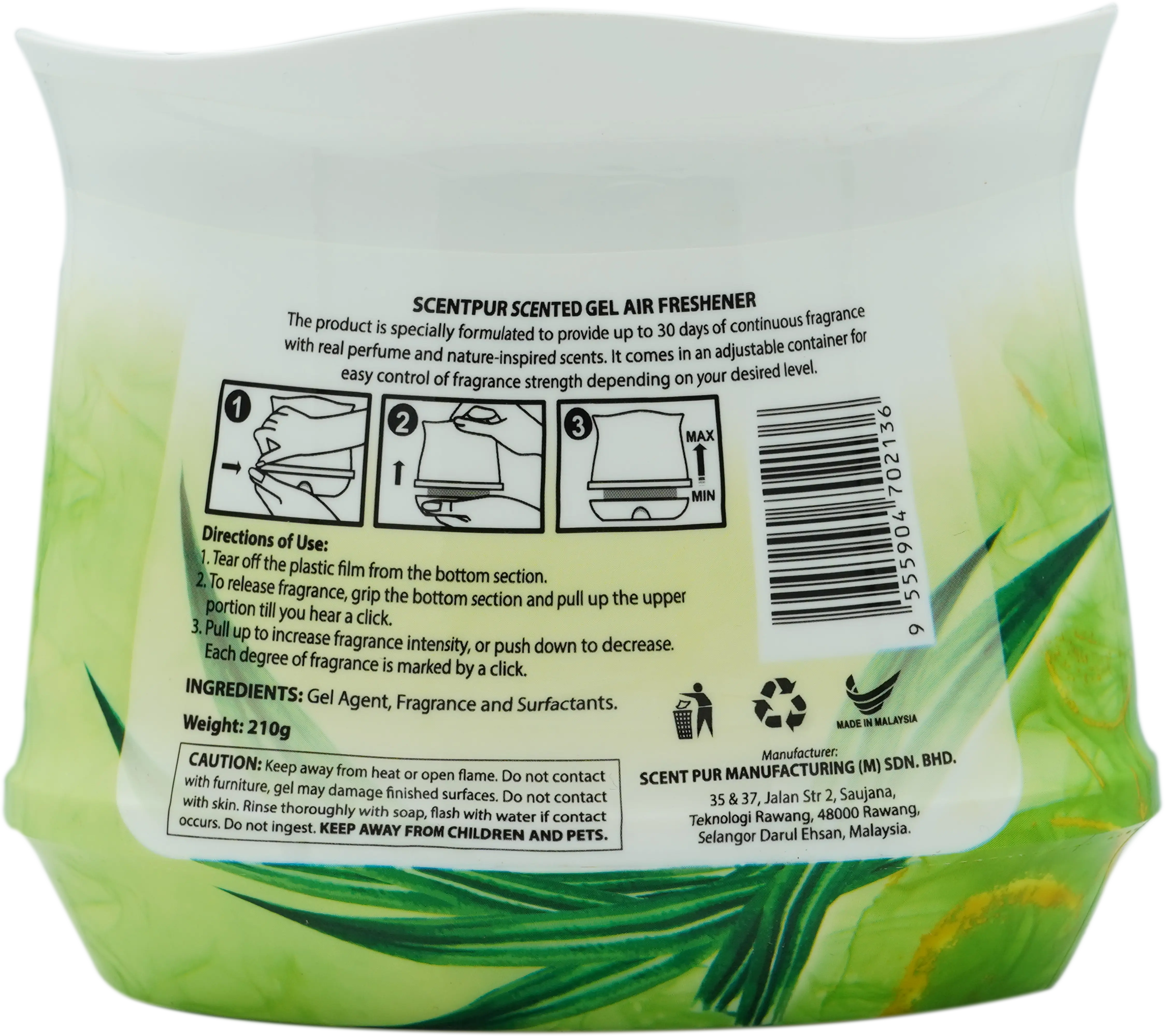 Premium Scented Gel Pandan
